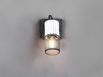 meineWunschleuchte LED Wandstrahler, Dimmfunktion, LED wechselbar, Warmweiß, Wand-lampe innen mit Schalter & Holz, Nachttisch-lampe schwenkbar