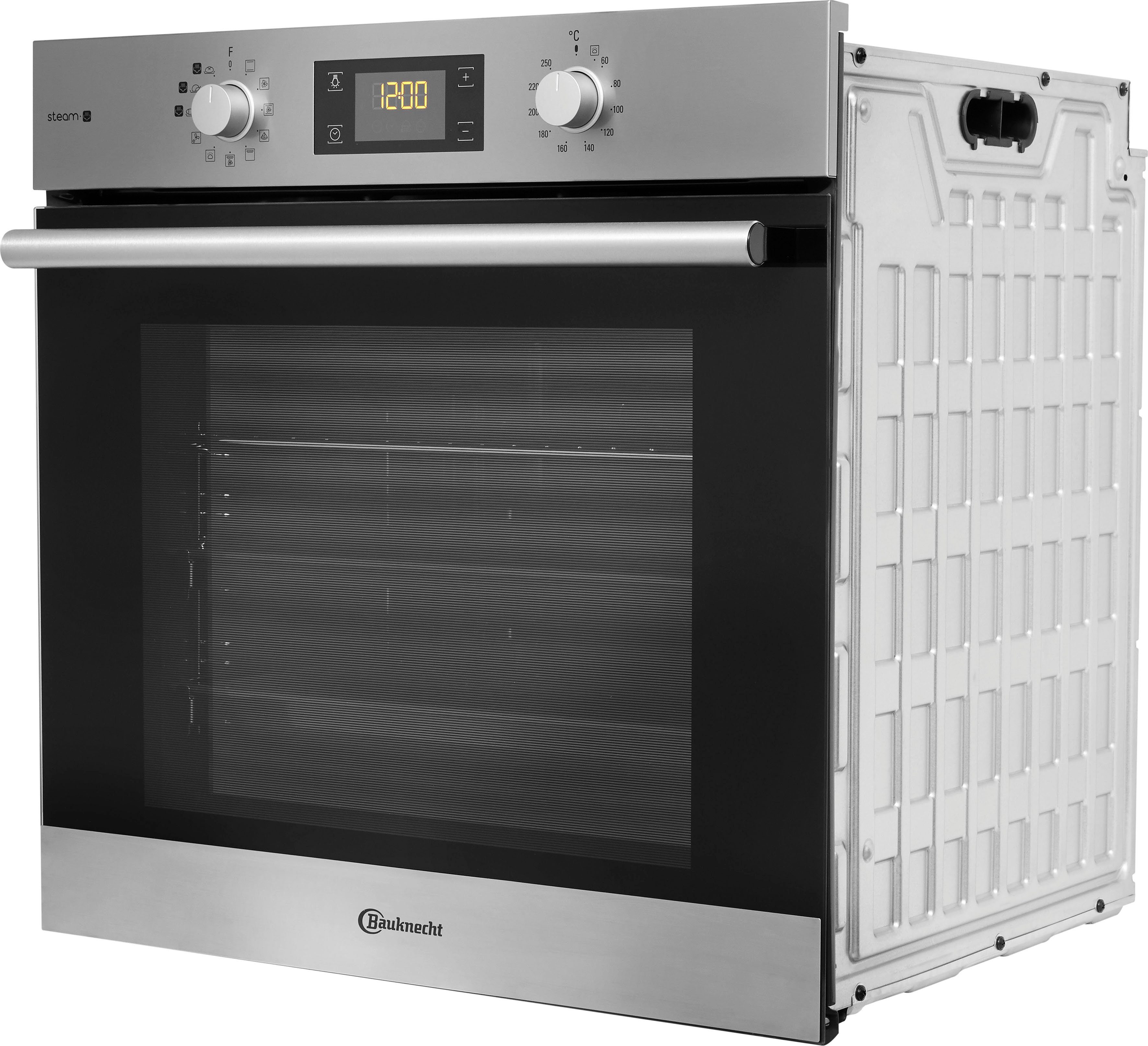 BAUKNECHT 2-fach-Teleskopauszug 700 BAKO mit STEAM, Backofen-Set