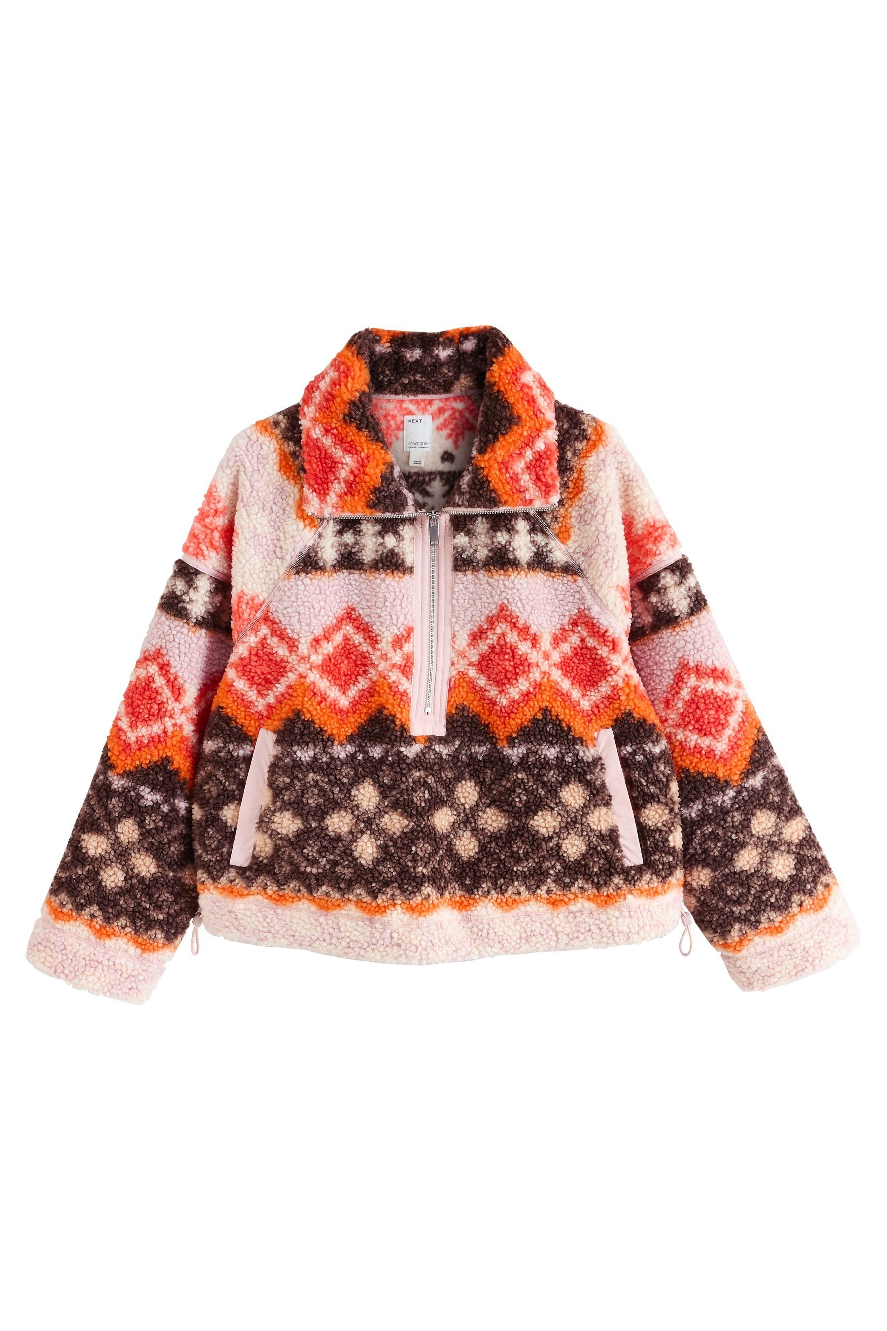 Next Fleecejacke Borg-Fleece mit halben Reißverschluss (1-St) günstig online kaufen