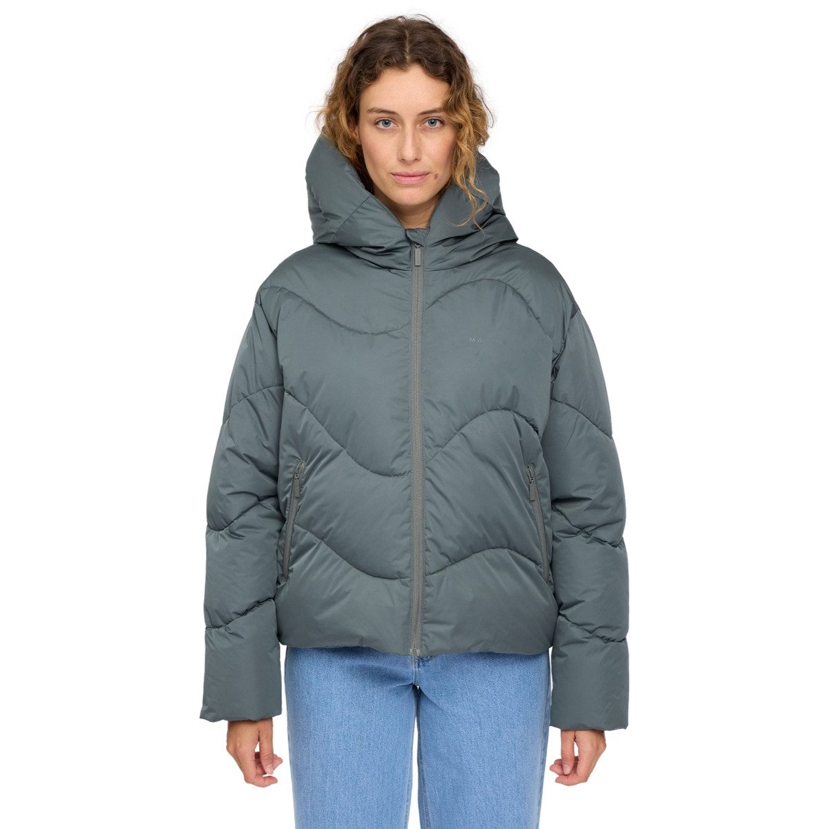 MAZINE Steppjacke Mazine Waves Quilt Short Puffer Jacket - Steppjacke
