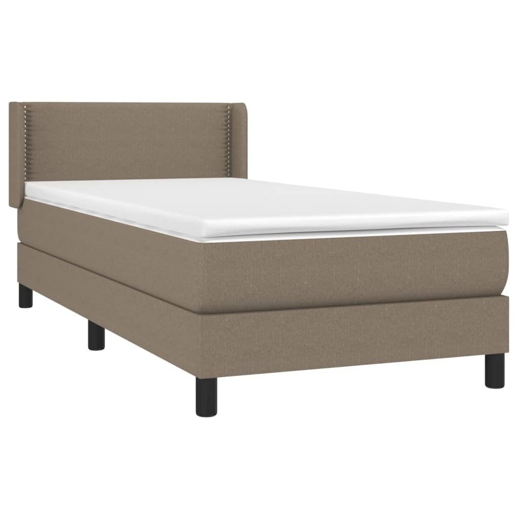 vidaXL Bett Boxspringbett mit Matratze Taupe günstig online kaufen