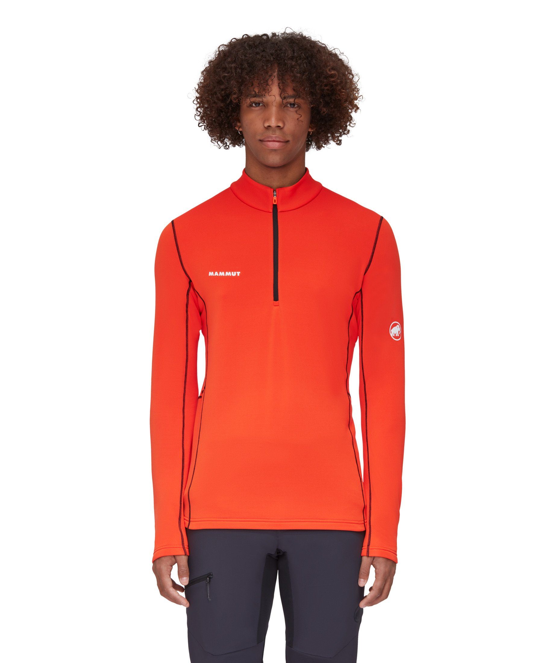 Mammut Longsleeve Aenergy Pull Men red-black hot ML Zip Half Midlayer