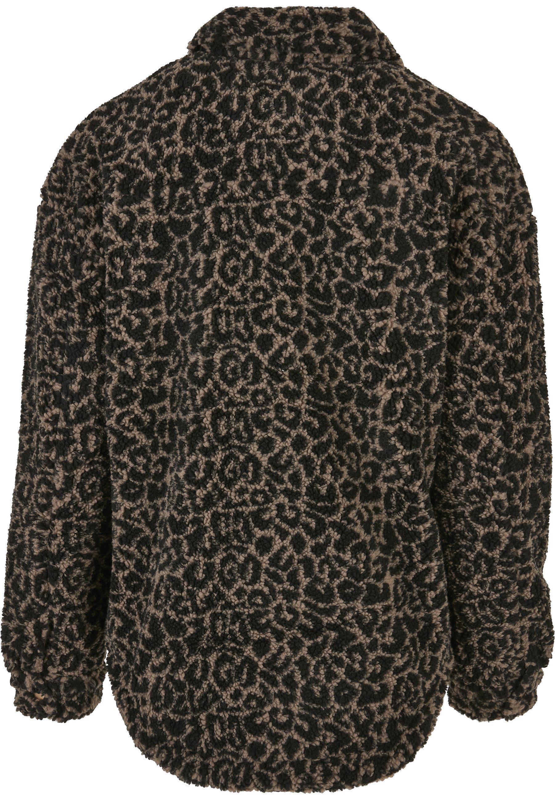 URBAN CLASSICS Langmantel Urban Classics Damen Ladies AOP Sherpa Overshirt