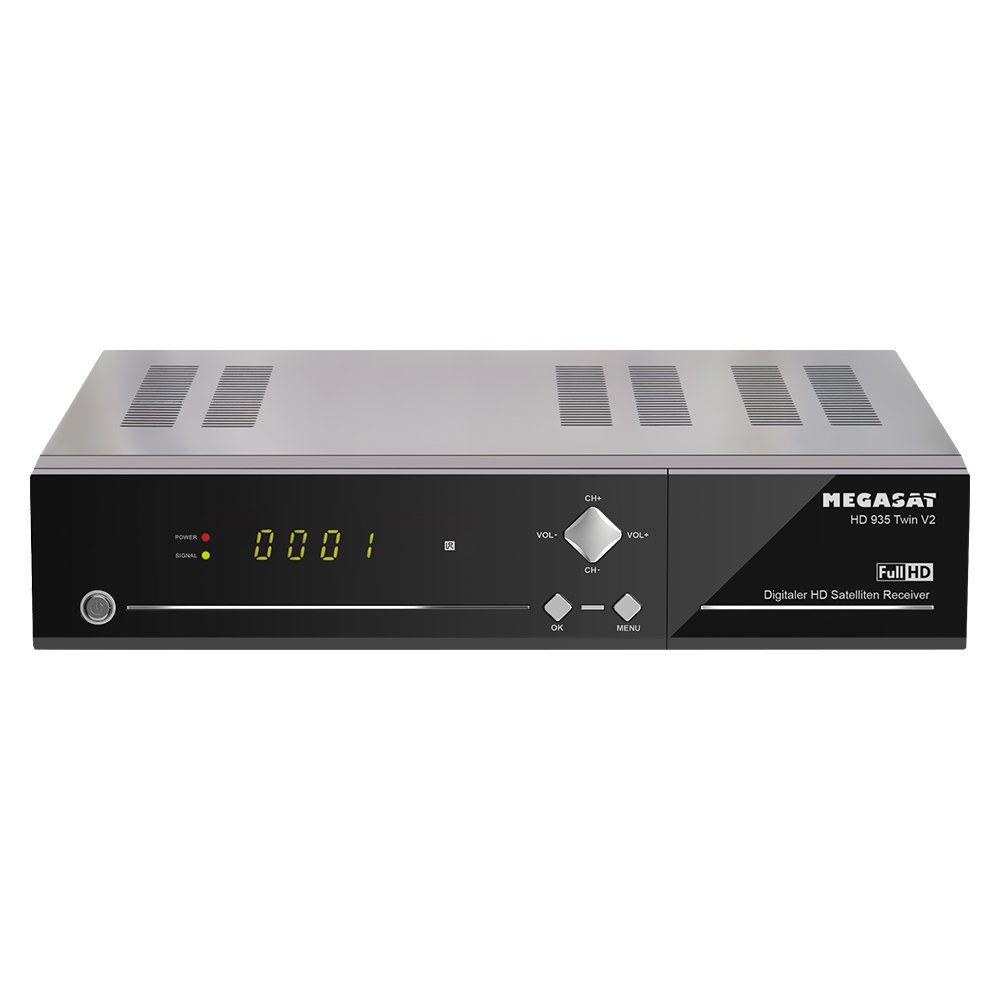 Megasat HD 935 Twin V2 HDTV Sat Receiver Live Stream 1TB Festplatte intern Satellitenreceiver | SAT-Receiver