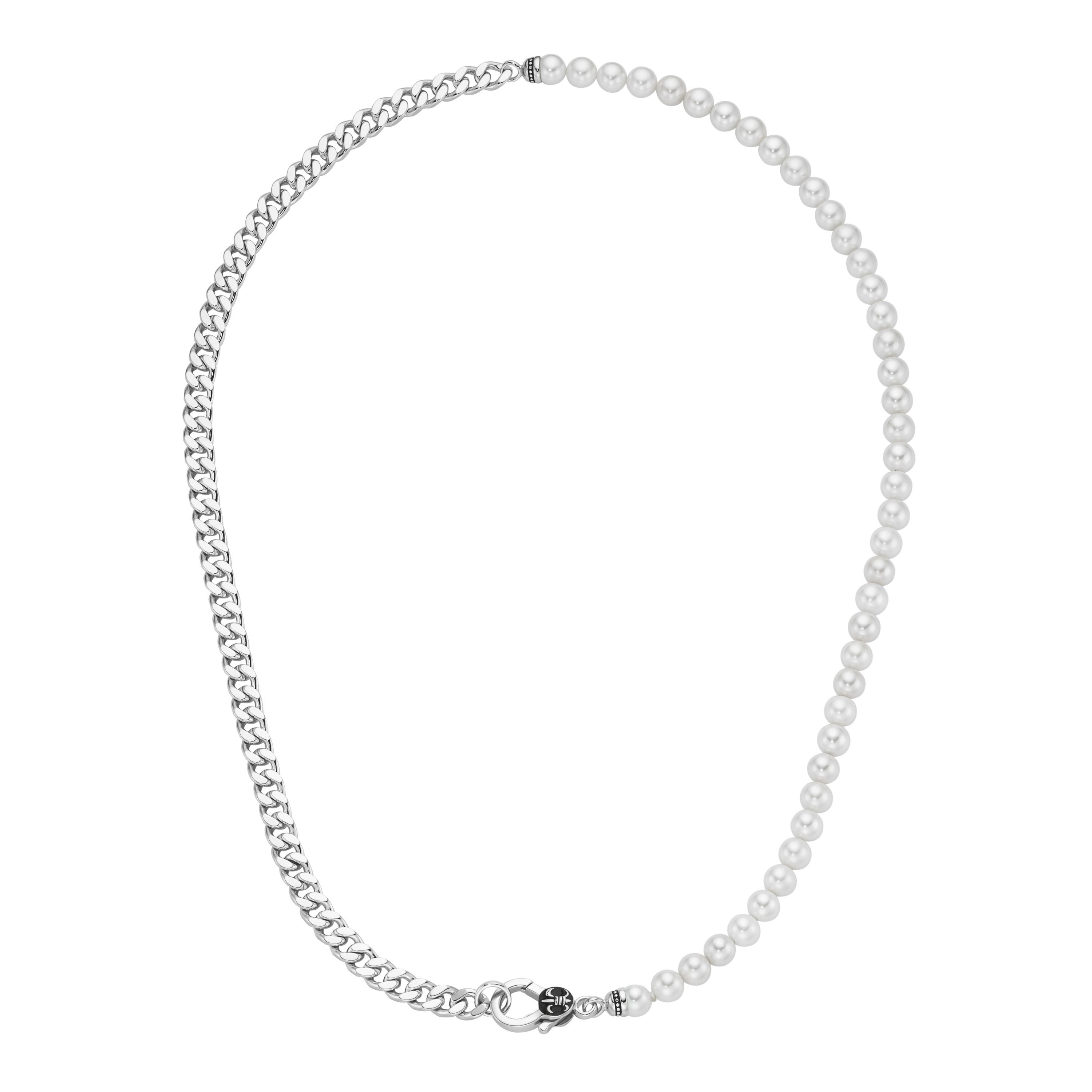 GIORGIO MARTELLO MILANO Collier Panzerkette, schwarzer günstig online kaufen