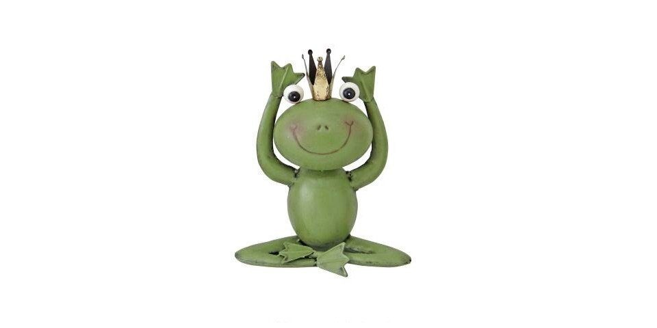 Gartenfigur TrendLine Dekofigur Frosch Metall 27 x 23 cm grün