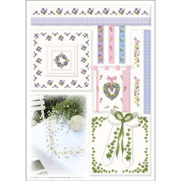 Lindner´s Kreuzstiche Kreativset Lindner´s Kreuzstiche Zählmuster Vorlage "Petite Fleur", 053, (embroidery kit)