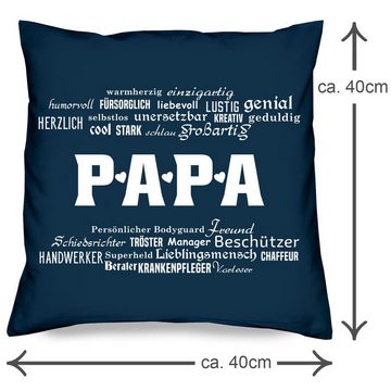 Soreso® Dekokissen Kissen + Socken Geschenk für Papa zum Geburtstag Vatertag Weihnachten, Geburtstagsgeschenk Weihnachtsgeschenk Vatertagsgeschenk