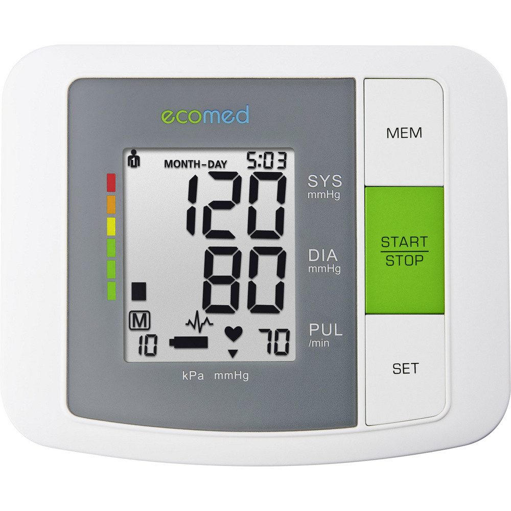 ecomed Blutdruckmessgerät Ecomed BU-90E Oberarm Blutdruckmessgerät 23200