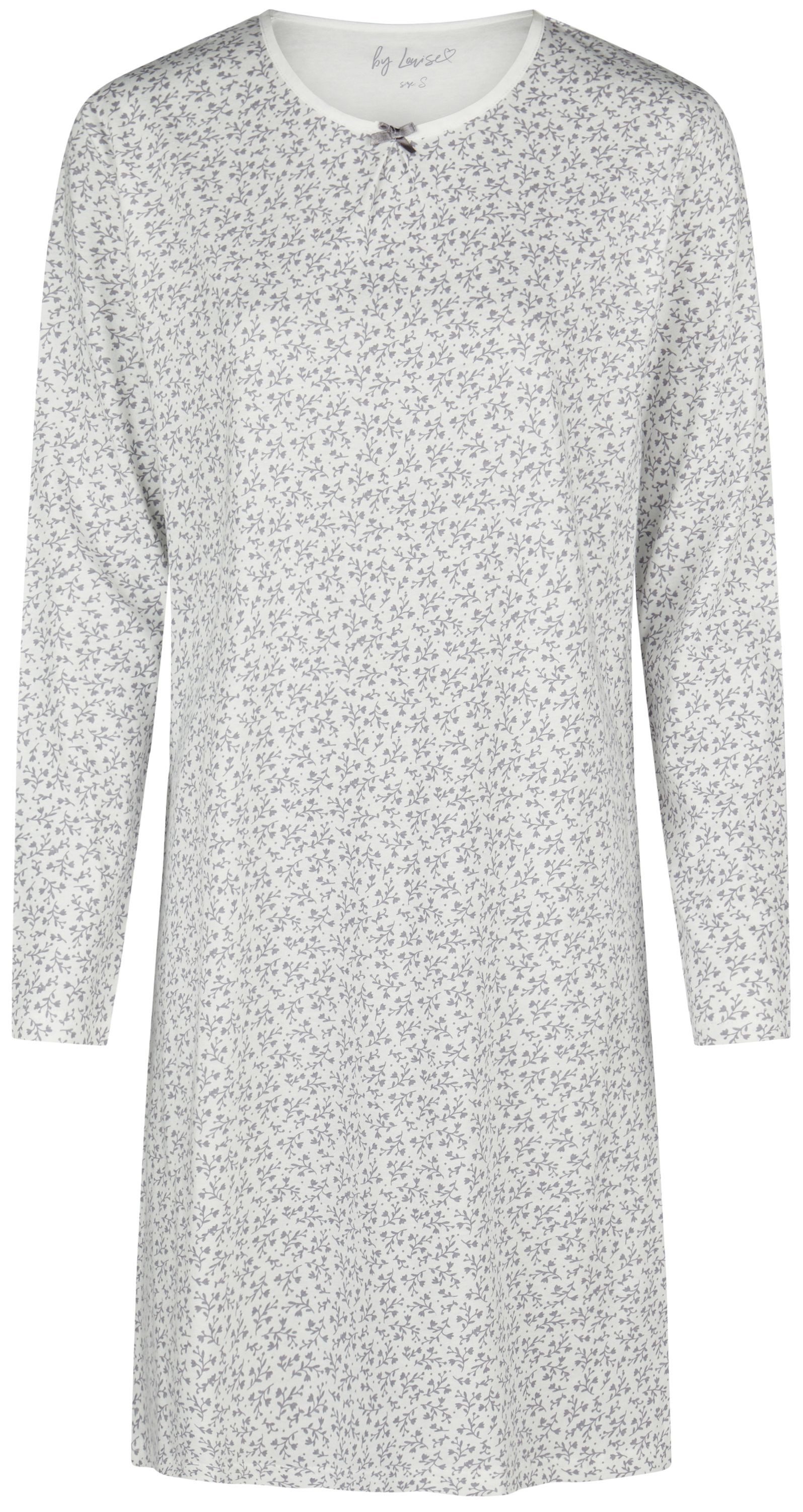 By Louise Nachthemd Icy Embrace (Set, 1-tlg., 1-teilig) Damen Sleepshirt ca.95cm lang Langarm Baumwolle Winter