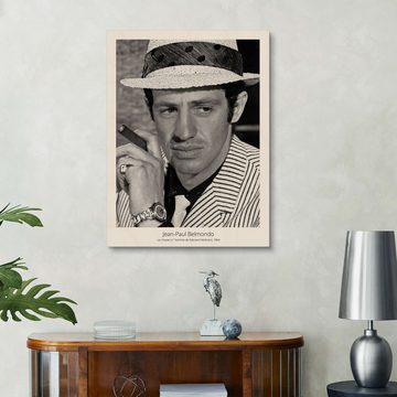 Posterlounge Holzbild Bridgeman Images, Jean-Paul Belmondo - La Chasse L'Homme, 1964, Wohnzimmer Fotografie