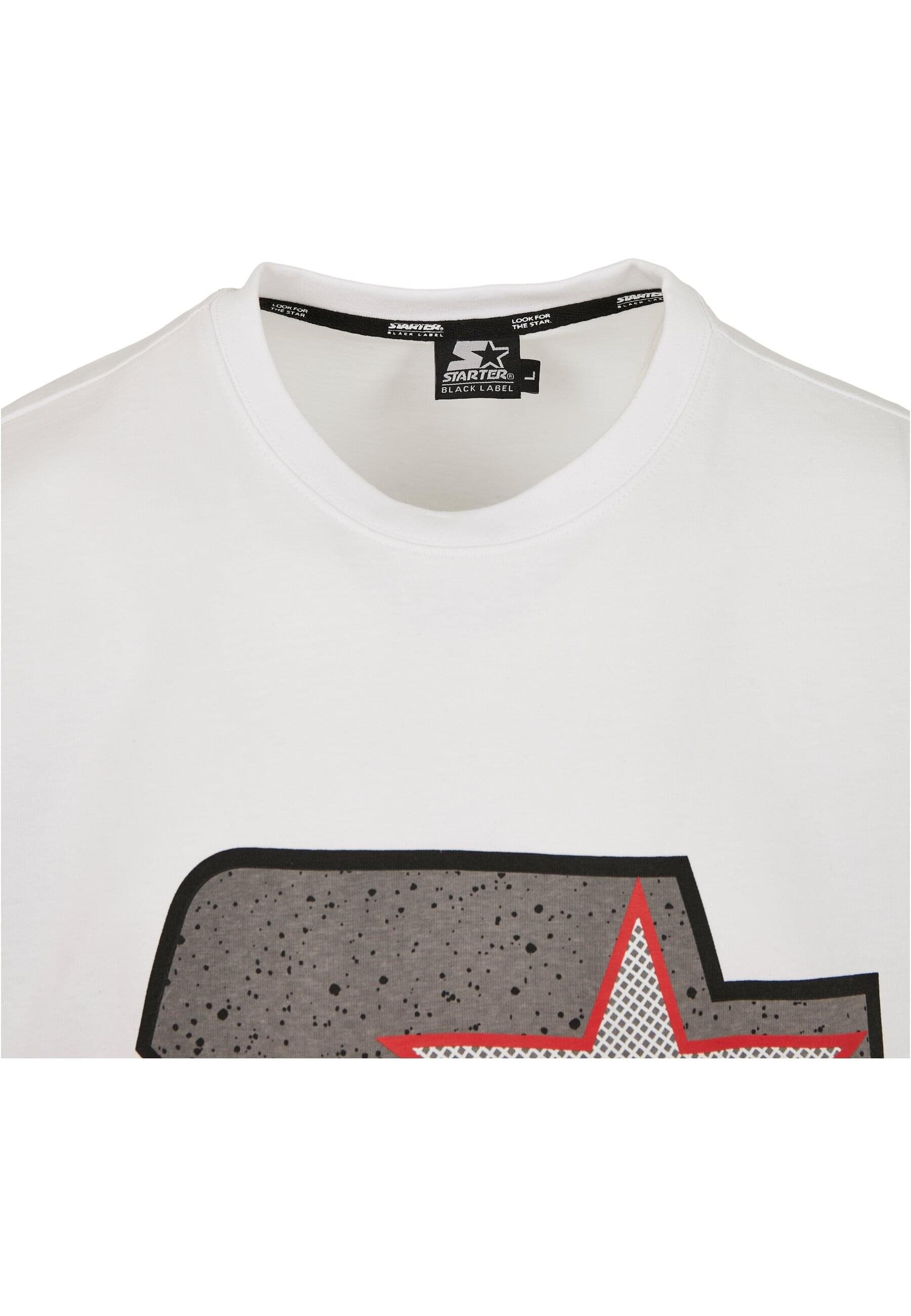 Starter T-Shirt Herren Starter Multicolored Tee white/grey (1-tlg) Logo