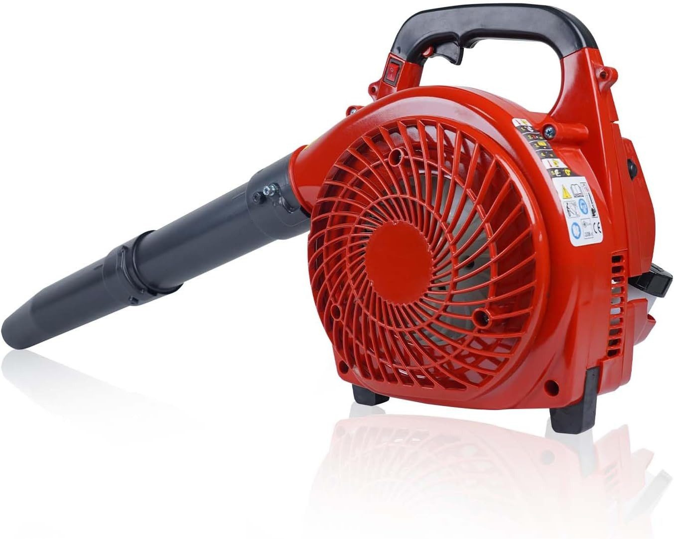 GarveeMore Benzin-Laubbläser leistungsstarke ergonomische Funktion für Rasenpflege Schneeräumung, mit 1,1 PS,28 cm³ Zweitaktmotor,490 CFM (13,9 m³/min),180MPH (290km/h)