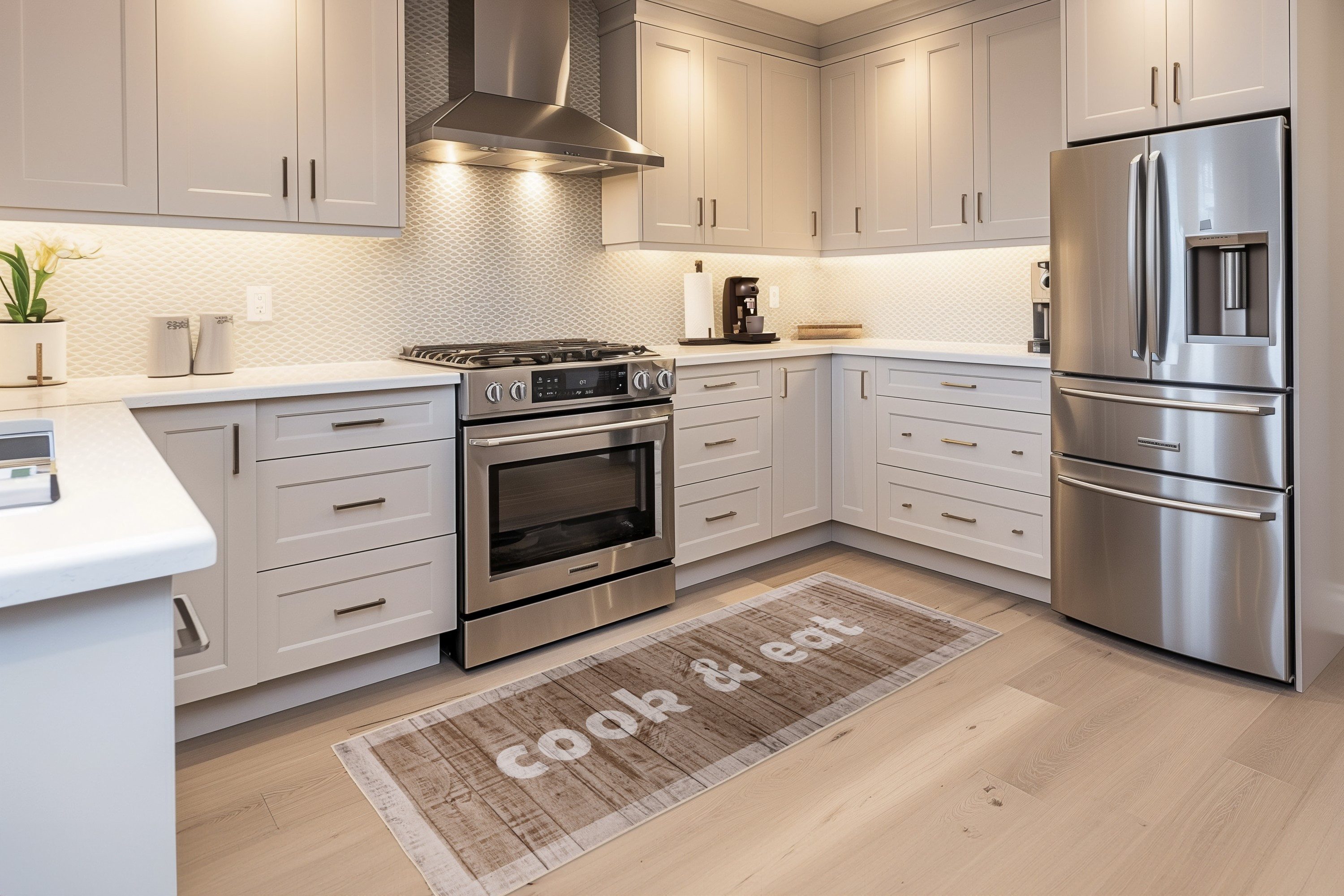 Kayoom Küchenläufer Pyron 625, rechteckig, Höhe: 6 mm, Flachgewebe, rutschhemmend, Küche