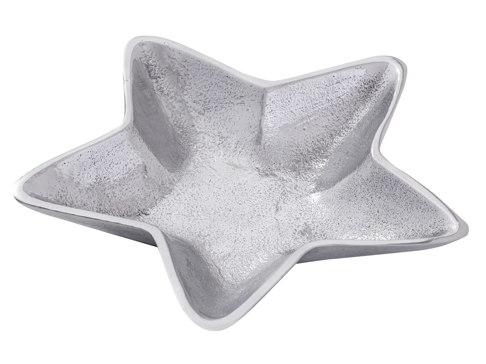 Amagohome Servierschale Dekoschalen Stern 2er Set Starlight Weihnachtsdeko Aluminium, Aluminium, (2-tlg)