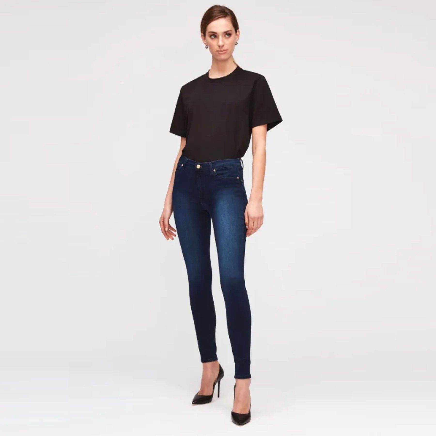 SEVEN FOR ALL MANKIND Skinny-fit-Jeans SEVEN FOR ALL MANKIND Jeans SKINNY SLIM ILLUSION LUXE RICH H