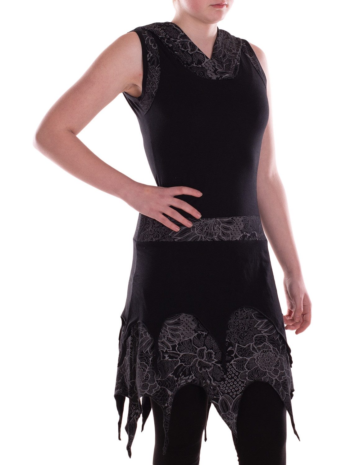 Vishes Sommerkleid Damen Kleid Baumwolle Blumen-Muster günstig online kaufen