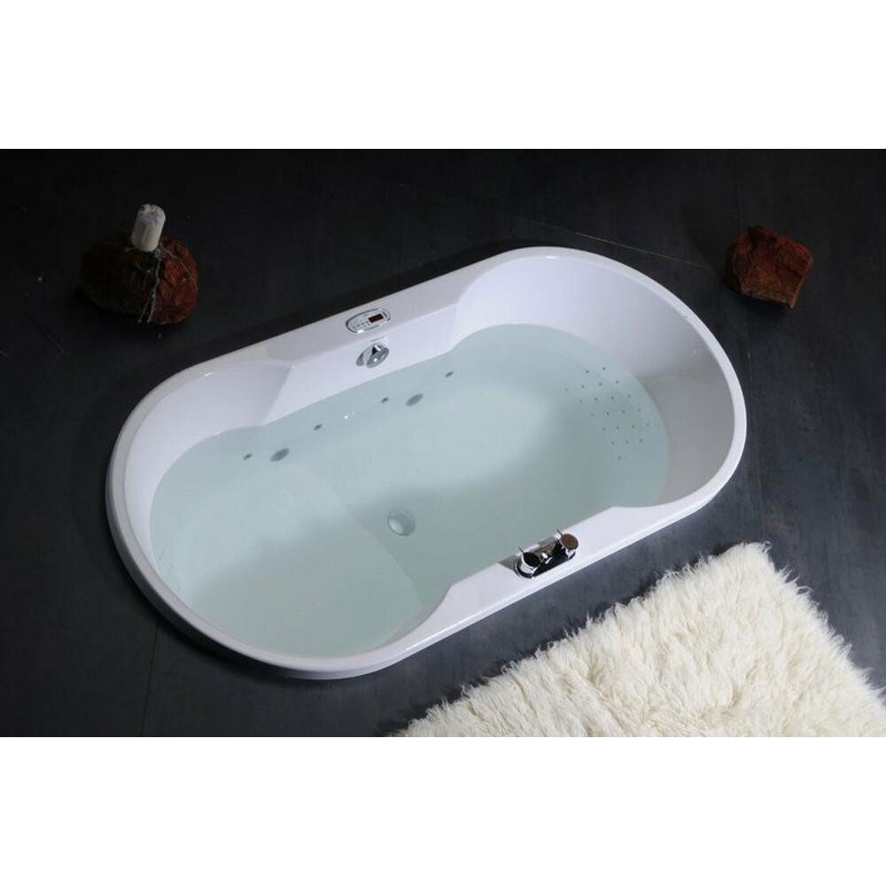Polysan s.r.o. Badewanne IO ovale Badewanne mit Füßen, 180x85x49 cm