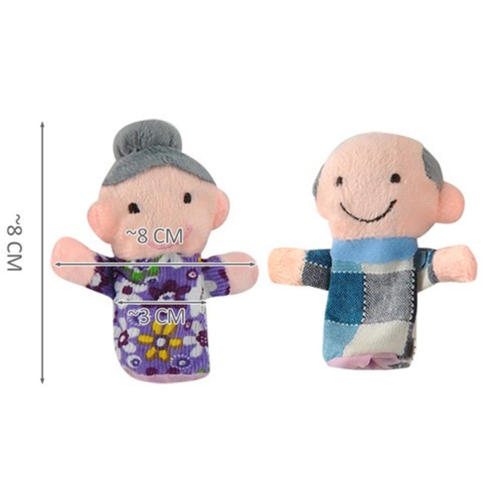 KRUZZEL Fingerpuppe Puppenset Spielzeugfiguren (Spar-Set, 6-tlg., Theater), Märchenerzählen, Erlernen und Entwickeln handwerklicher Fähigkeiten