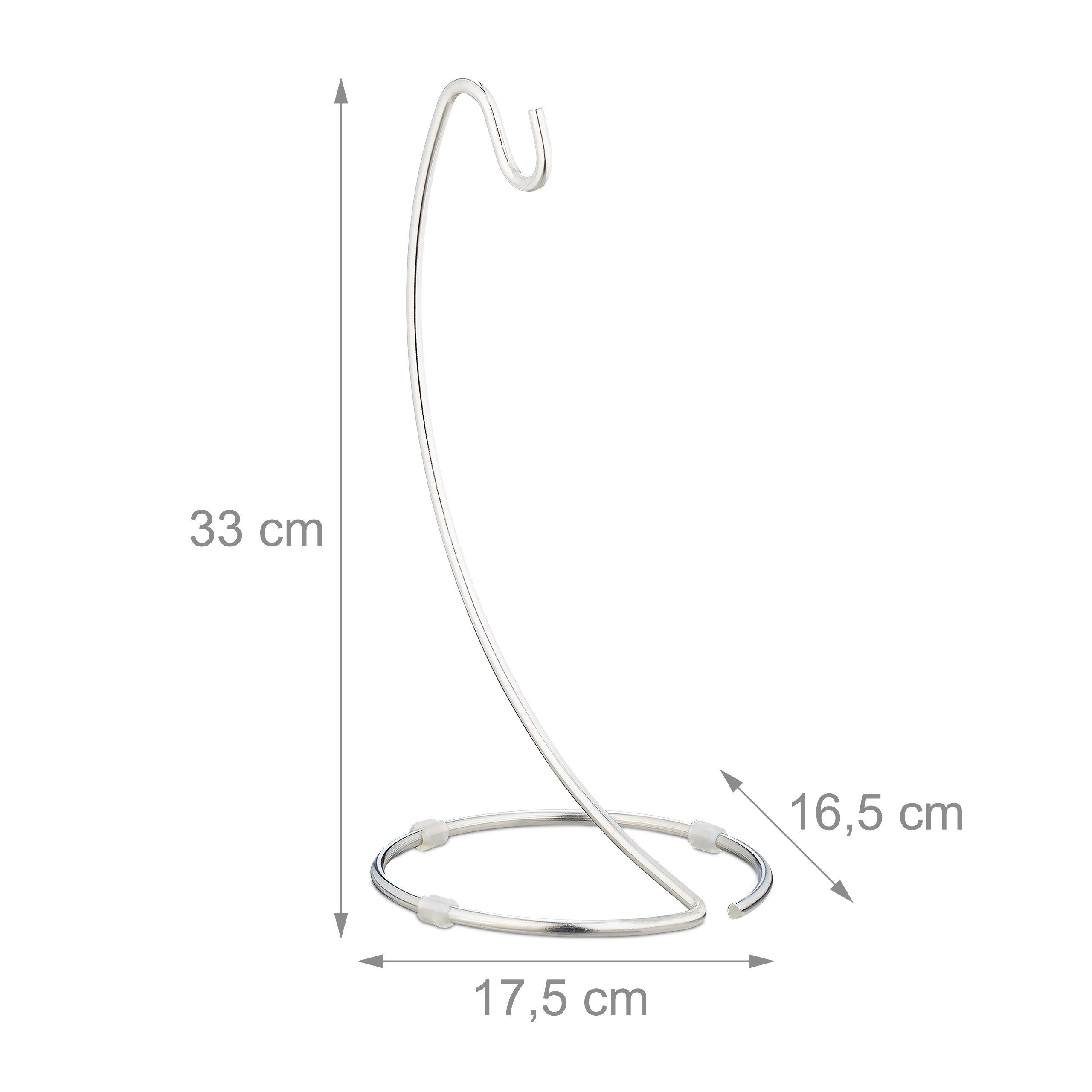 relaxdays Obstschale Bananenhalter mit Haken, Eisen, (1-tlg) – Bild 4 von 5