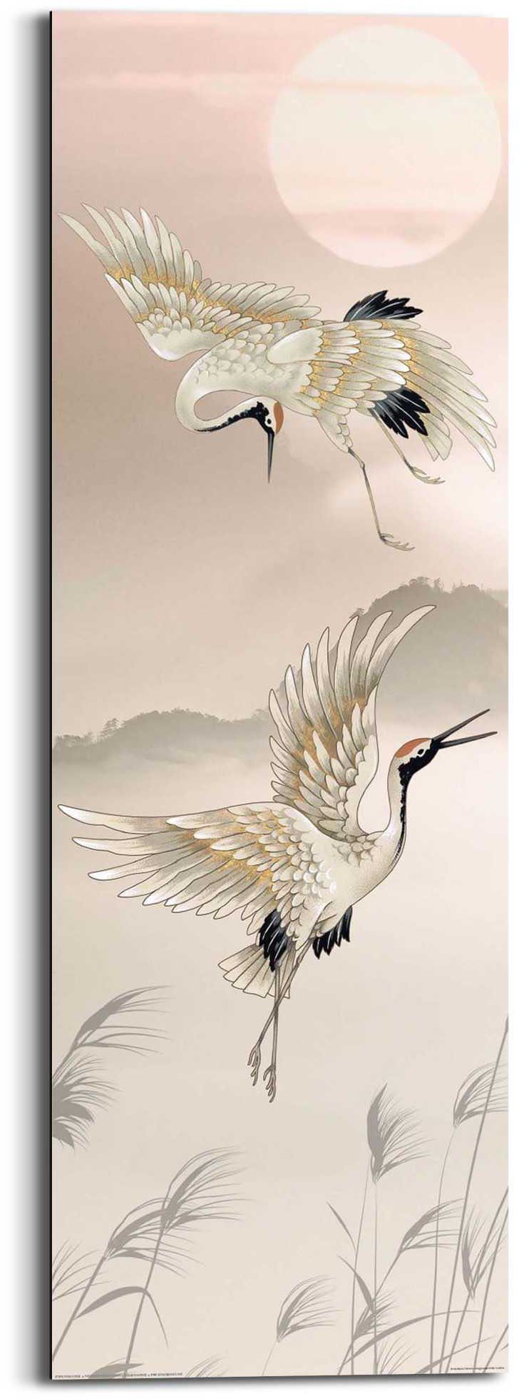 Reinders! Wandbild Kraniche in Pastel günstig online kaufen