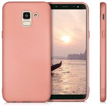 kwmobile Handyhülle Case für Samsung Galaxy J6, Hülle Silikon metallisch schimmernd - Handyhülle Cover