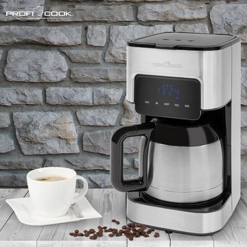 ProfiCook Filterkaffeemaschine PC-KA 1191, 1,2l Kaffeekanne, Papierfilter 1x4