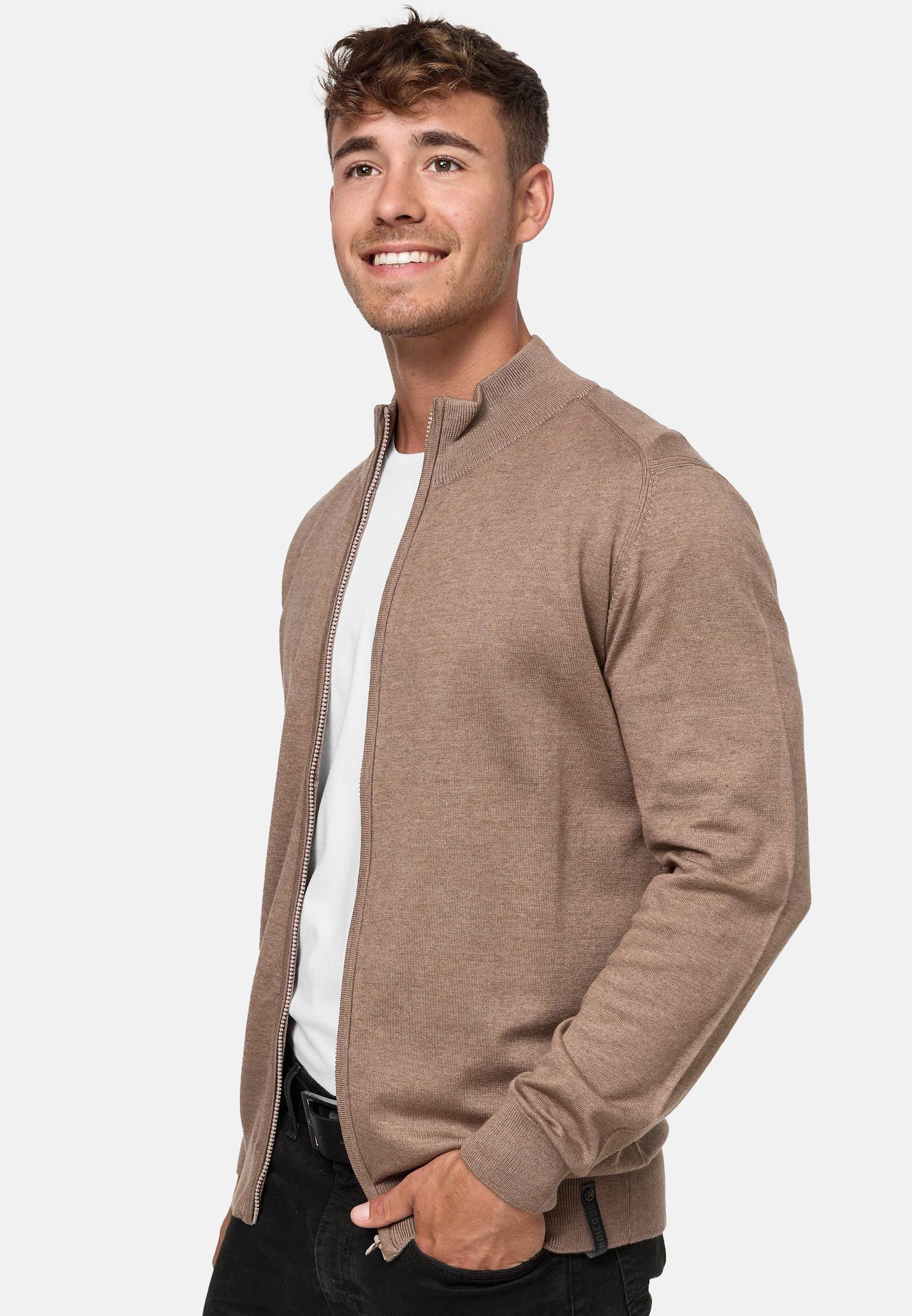 Indicode Strickjacke Herren Lau Herrenstrickjacke