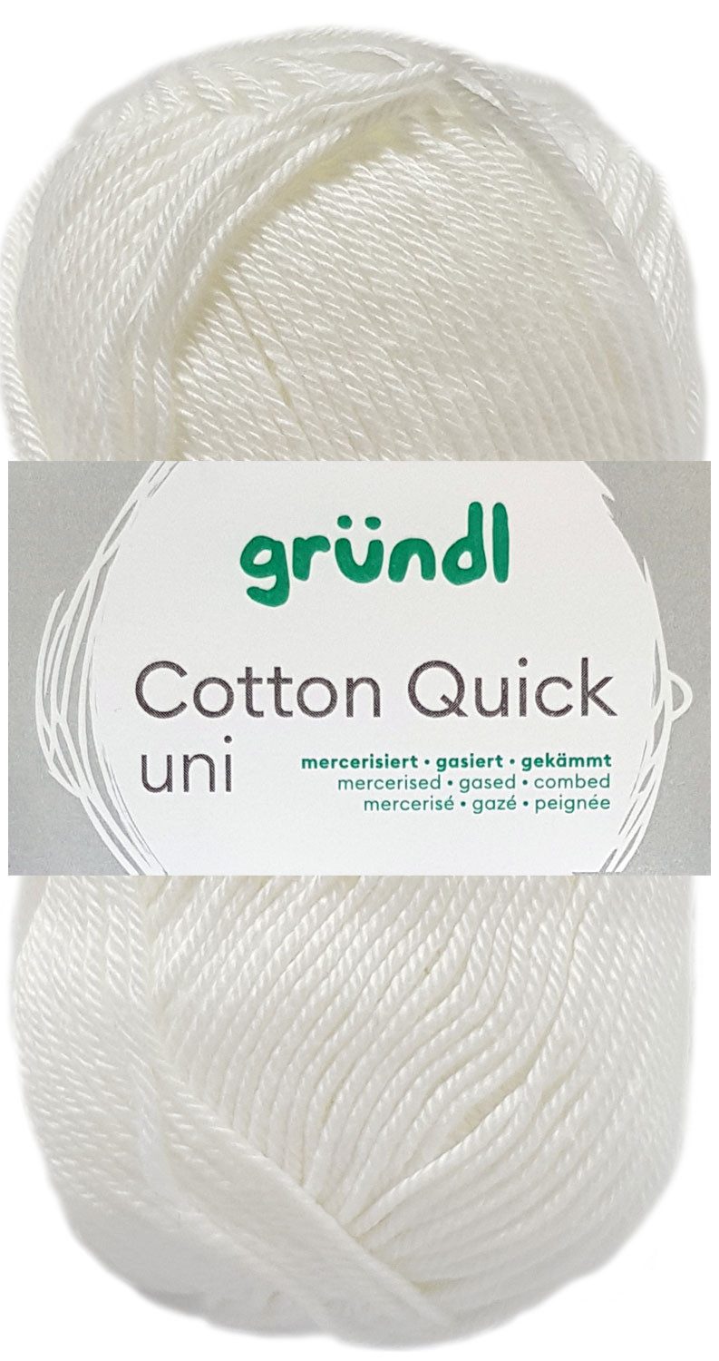 Gründl 50 Gramm Gründl Wolle Cotton Quick Uni Farbauswahl Häkelwolle