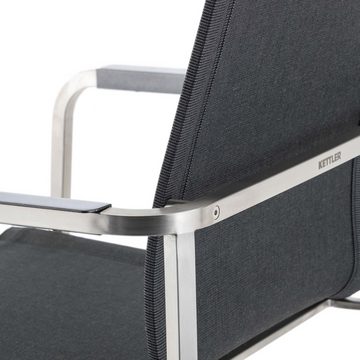 KETTLER Sessel Kettler FEEL Design Stapelsessel Edelstahl grau meliert
