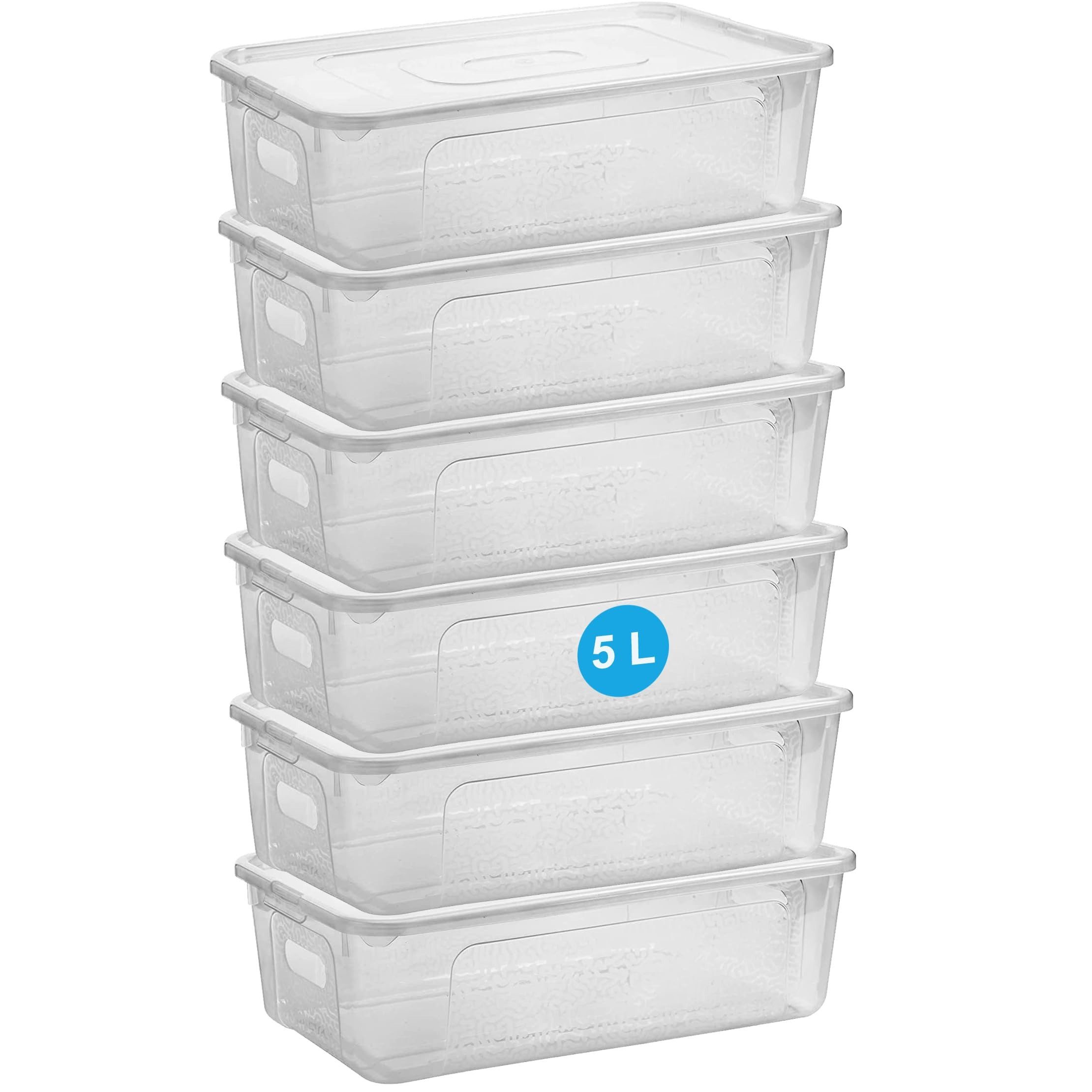 Centi Aufbewahrungsbox Stapelbare Aufbewahrungsbox mit Deckel, transparent günstig online kaufen