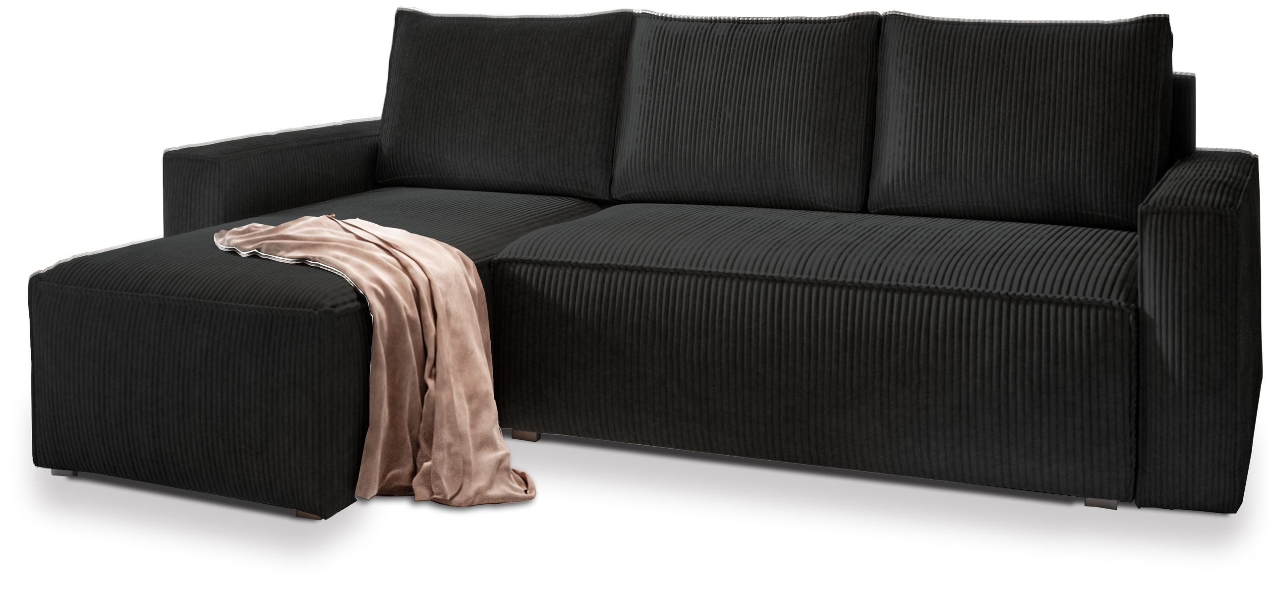 Masseno Ecksofa POTARO mit Schlaffunktion L-Form, Sofa mit Bettkasten günstig online kaufen
