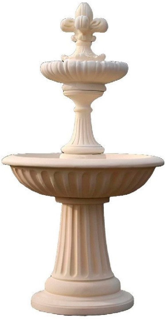 Xlmoebel Zierbrunnen Gartenbrunnen Skulptur aus hochwertigem Material mit Wasserfall, (Artikel NOEMI 2), Hergestellt in Europa