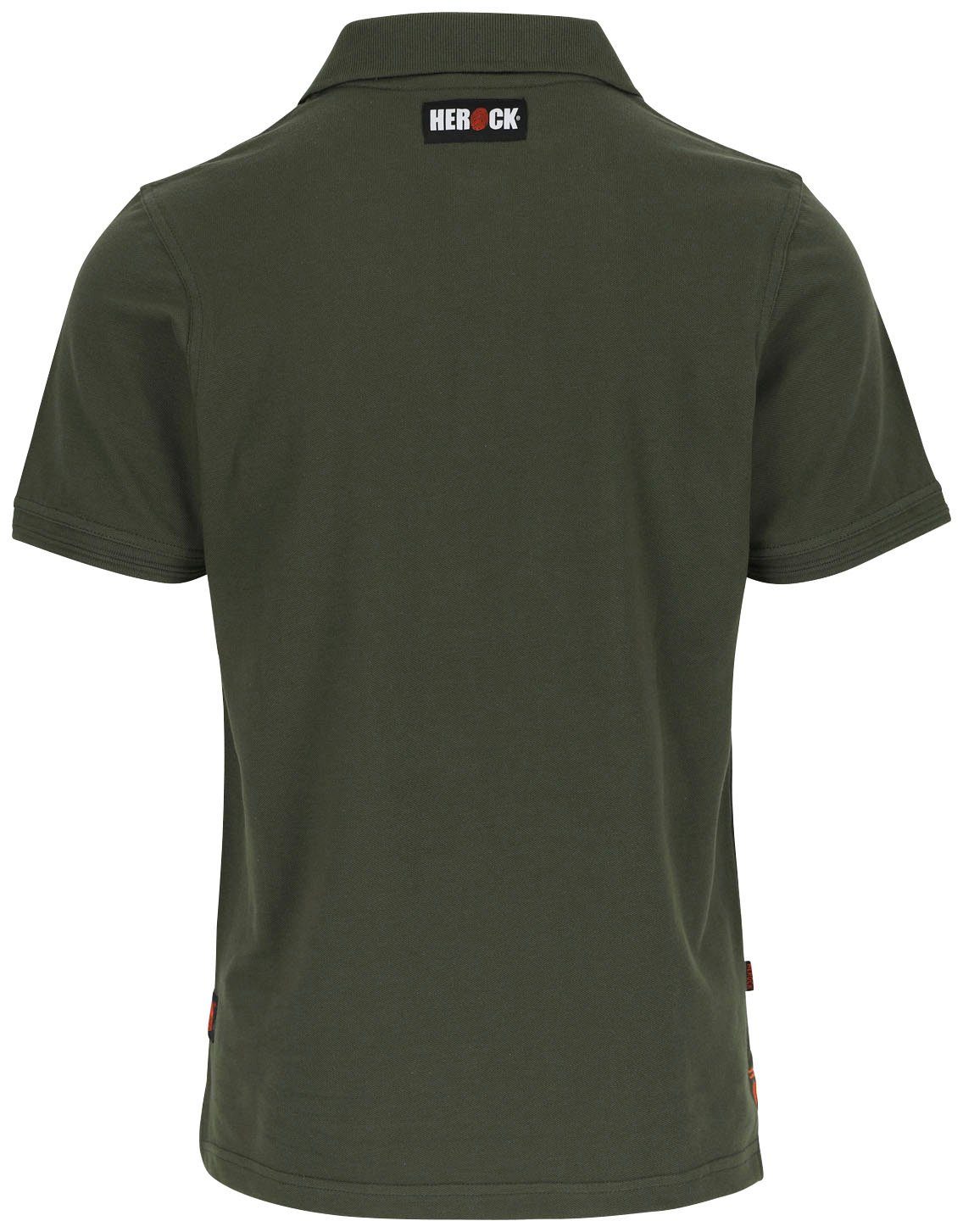 Farben und Rippstrick-Kragen Baumwolle, LEVI verschiedene KURZARM Poloshirt Herock Reine POLO Bündchen, khaki