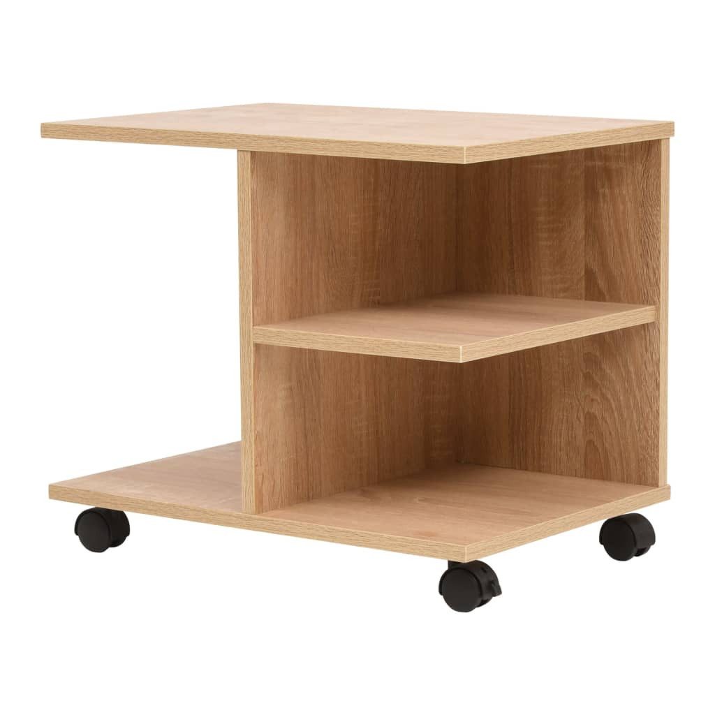 vidaXL Bücherregal Beistelltisch mit Rollen 50×35×42 günstig online kaufen