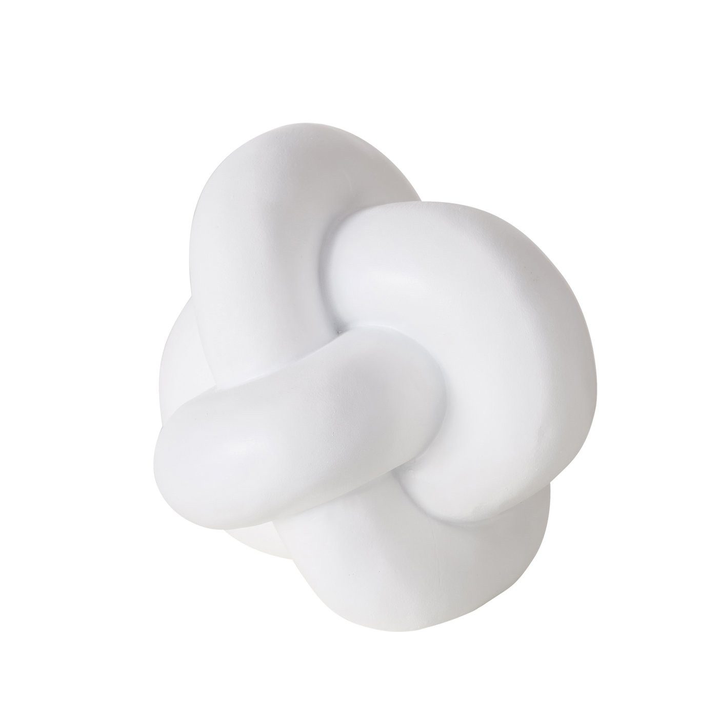 Skulptur Skulptur Knotty, 15 cm hoch, weiß