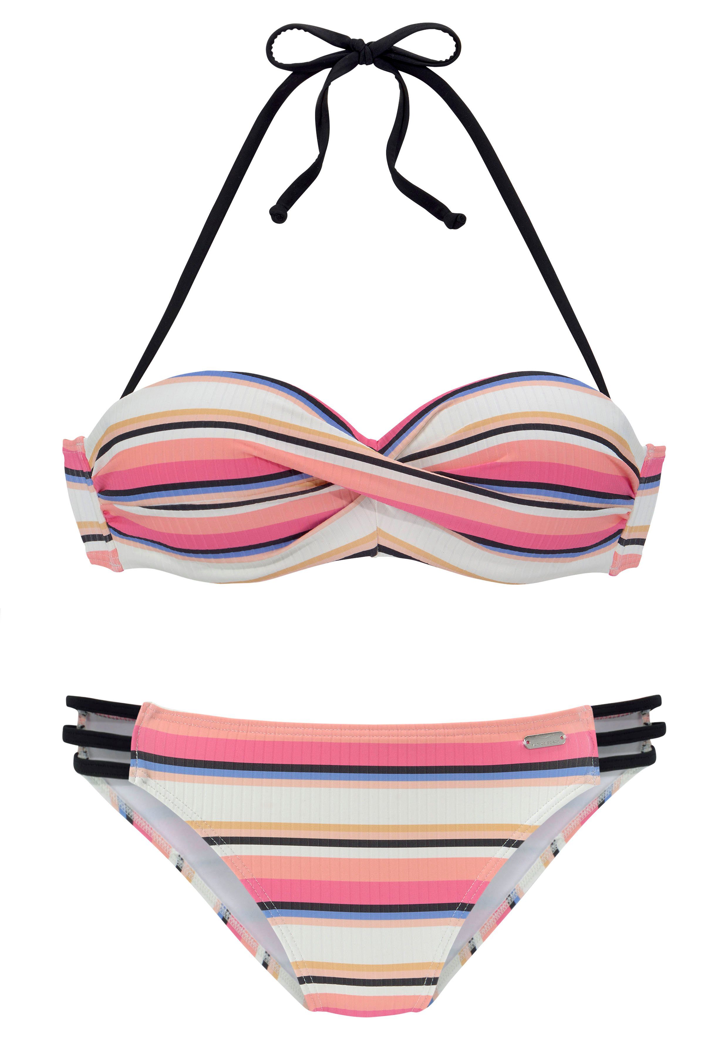 Venice Beach Bügel-Bandeau-Bikini mit strukturierter Ware günstig online kaufen