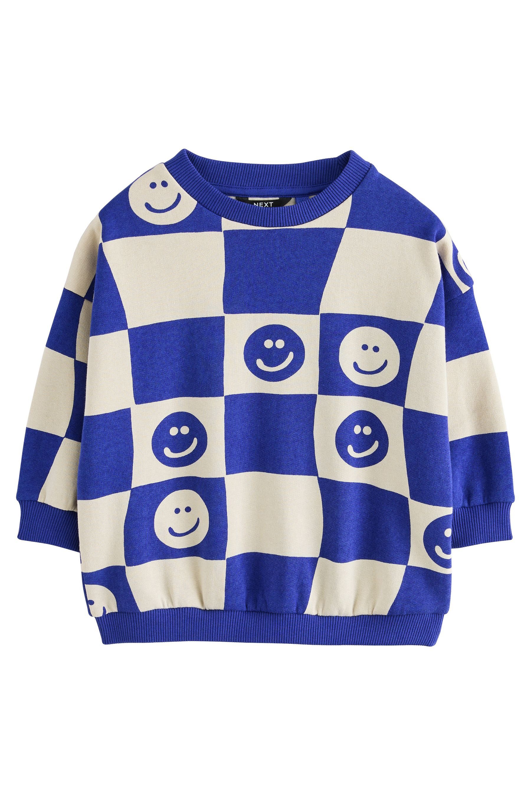 Next Sweater Jersey-Sweatshirt mit Rundhalsausschnitt und Print (1-tlg)