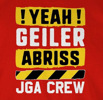 Shirtracer T-Shirt JGA Crew - Yeah geiler Abriss gelb weiß JGA Männer