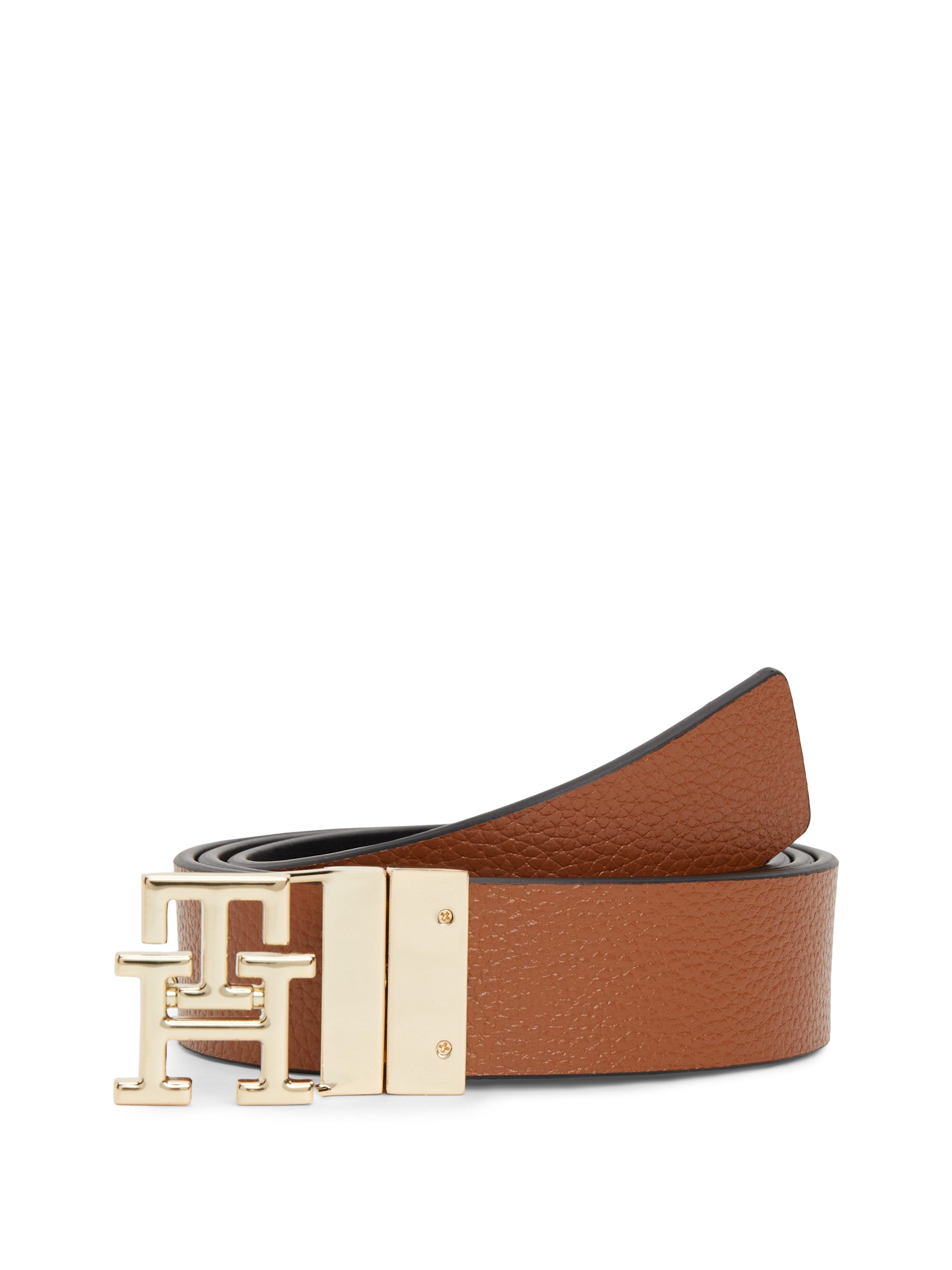 Tommy Hilfiger Wendegürtel TH LOGO REV PEBBLE