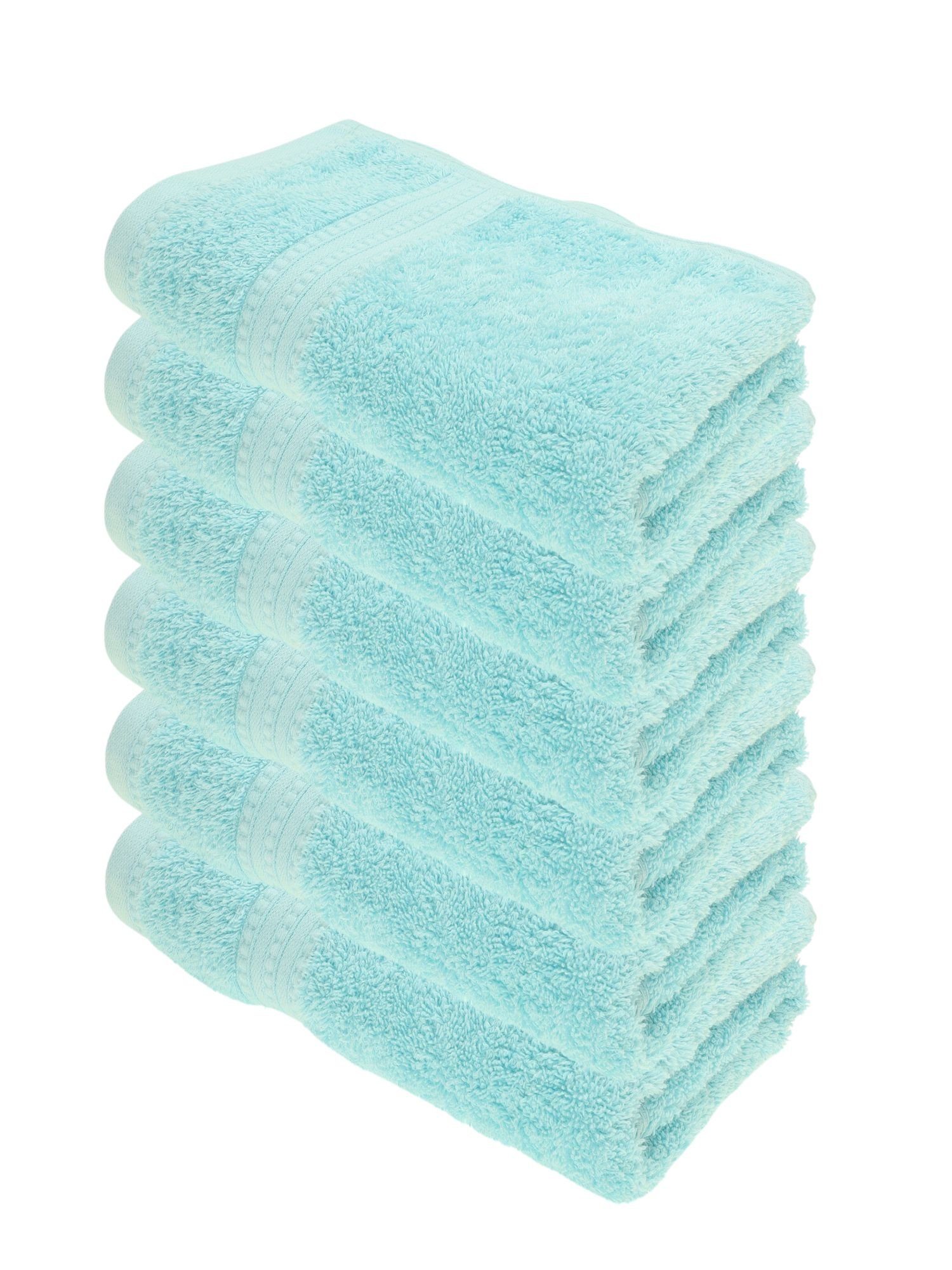 Julie Julsen Handtücher 6-Handtücher-Babyblau, Bio-Baumwolle (6-St) günstig online kaufen