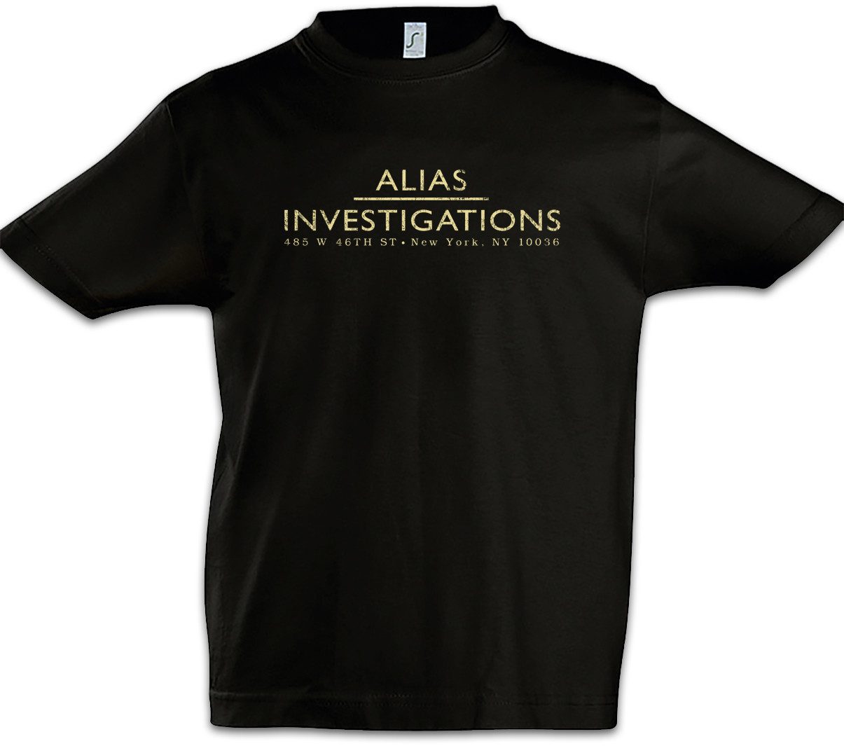 Print-Shirt A Investigations Kinder T-Shirt Symbol Alias Sign Logo Jones Zeichen