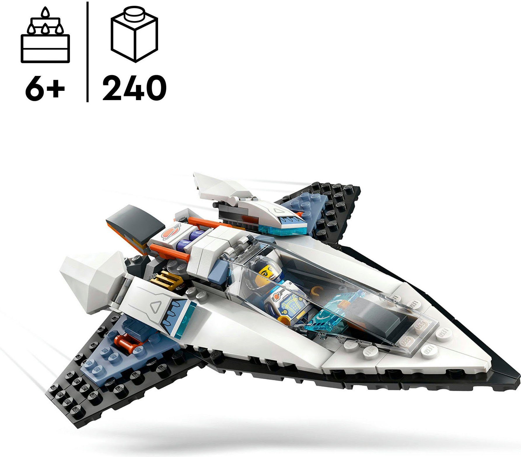 LEGO® Raumschiff (60430), LEGO City Konstruktionsspielsteine, (240 St), Made in Europe