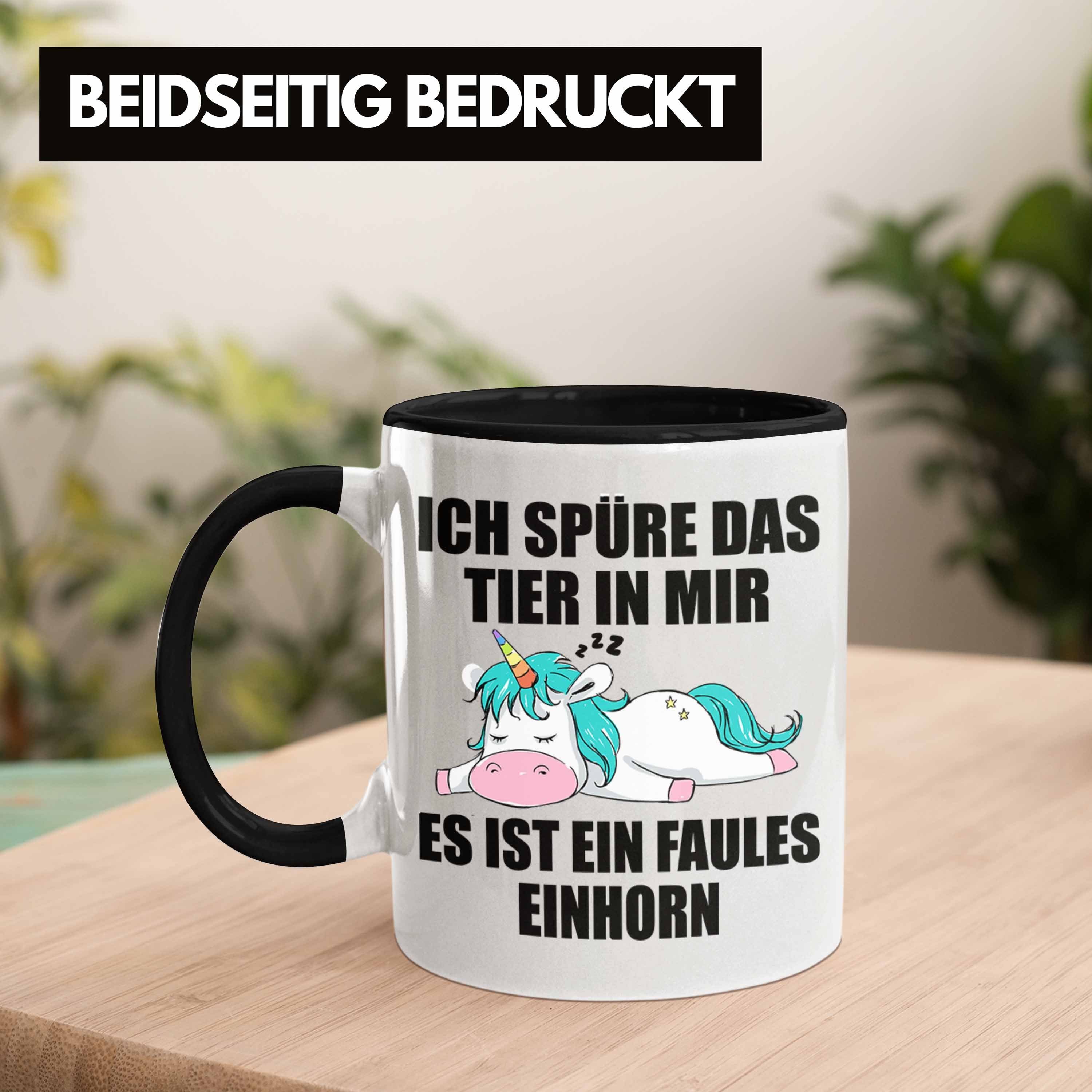 - Einhorn Arbeitskollege Kollegin Trendation Tasse Mitarbeiter Geschenk Schwarz Lustige Trendation Sprüche Abschiedsgeschenk Tasse