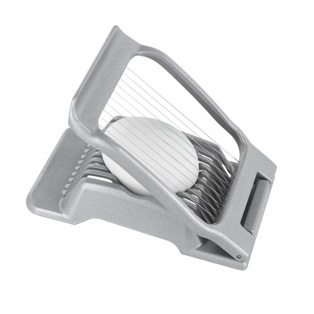 WESTMARK Eierschneider 2 Stück, Duplex, Grau, für runde und ovale Scheiben, Made in Germany, rostfrei, lebensmittelechte Beschichtung