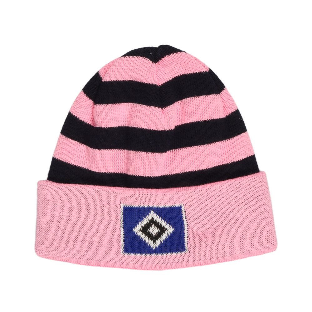 VertriebsArena GmbH Beanie HSV Kinder-Mütze gestreift rosa