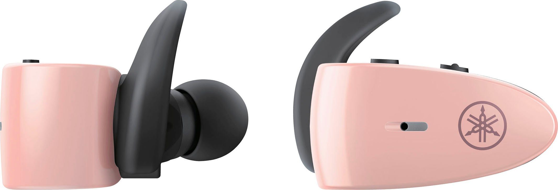 Yamaha TW-ES5A In-Ear-Kopfhörer (Freisprechfunktion, Sprachsteuerung, für und Wireless, Siri, Assistant, Pink Steuerung Google Anrufe Musik, Bluetooth) True integrierte