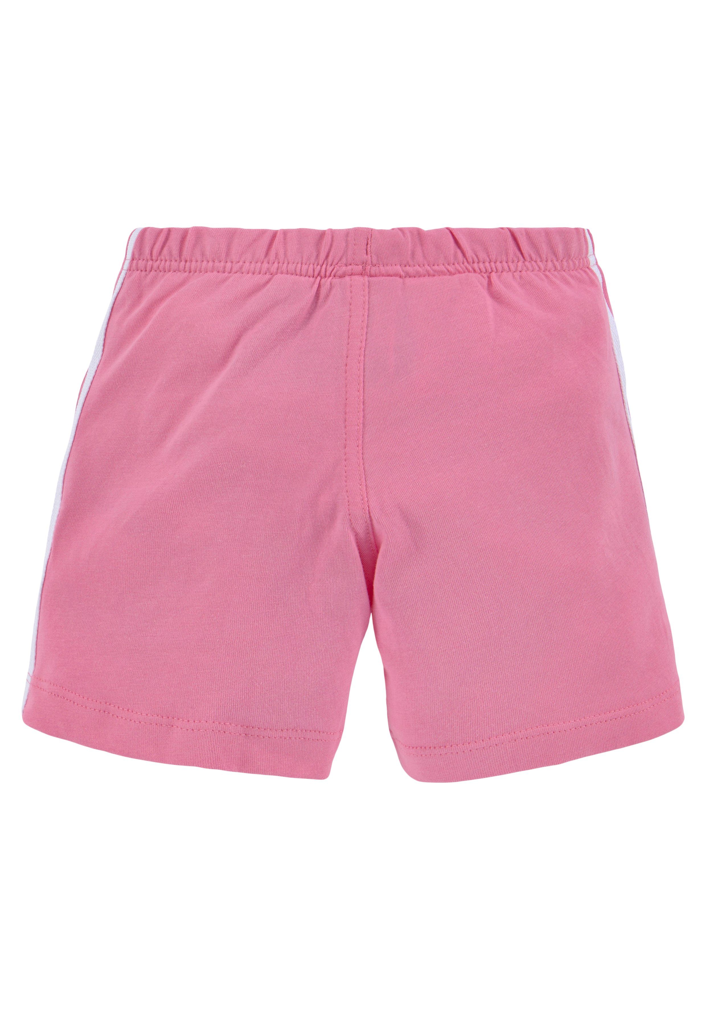 adidas Originals T-Shirt & Shorts Bliss Pink / SET SHORTS UND (Set) White TREFOIL
