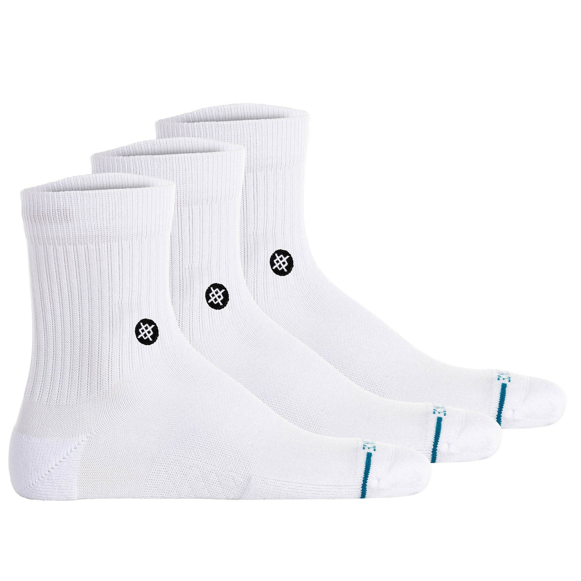 Stance Kurzsocken Unisex Socken 3er Pack Baumwollmischung Icon Quarter (Packung, 3er Pack)