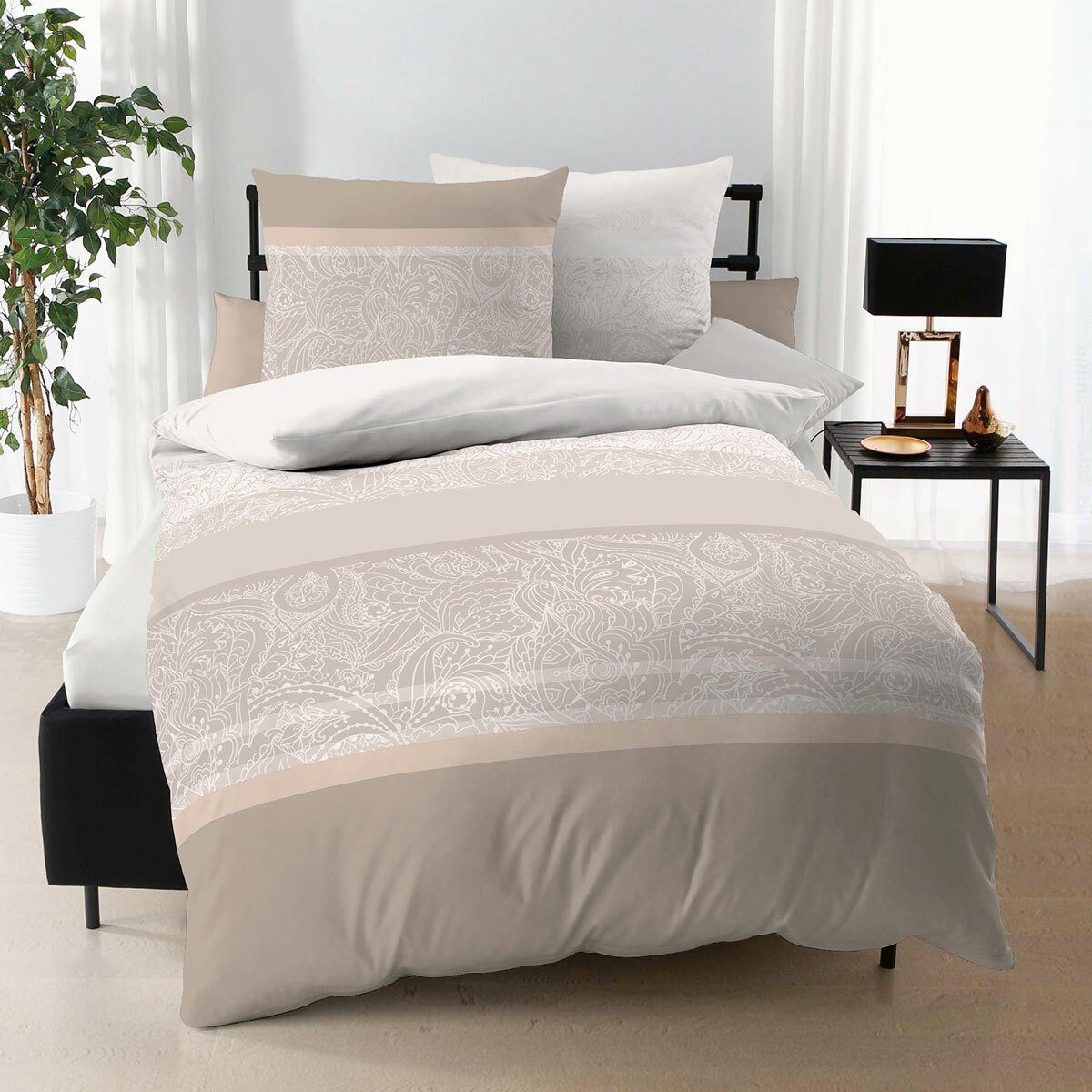 Kaeppel Bettwäsche, Biber, 2 teilig. Reduzierter Preis € 34,95. Unverbindliche Preisempfehlung € 39,95, (€ 34,95 pro 1 Stk)